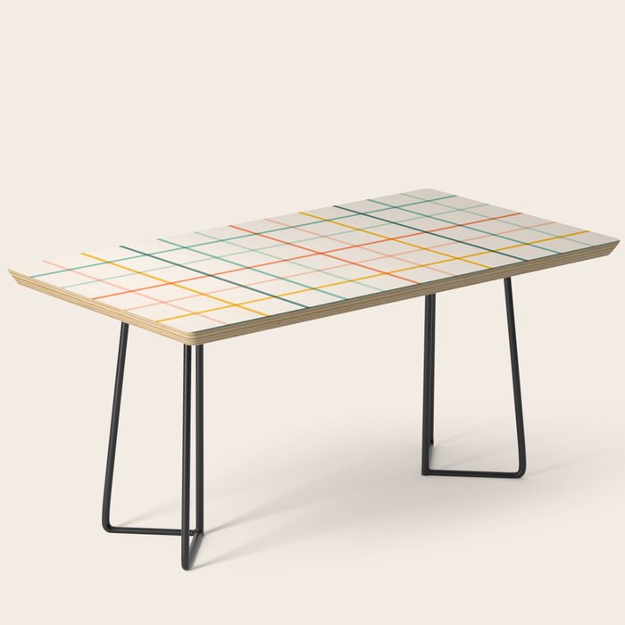 Simple Check - citrus Coffee Table Gallery Image 1