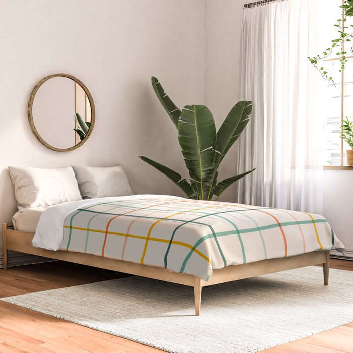Simple Check - citrus Comforter Gallery Image 2