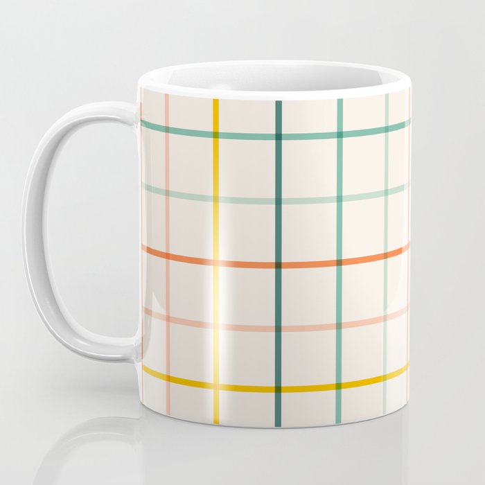 Simple Check - citrus Coffee Mug Gallery Image 3