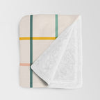 Simple Check - citrus Throw Blanket Gallery Image 3