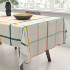 Simple Check - citrus Tablecloth Gallery Image 3