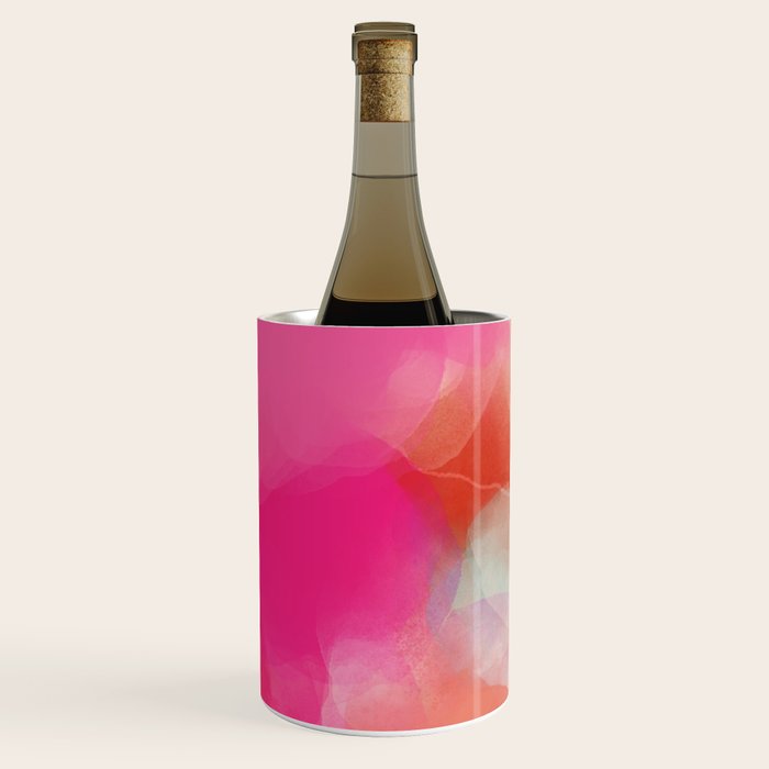 dreamy days in pink peach aquarell Wine Chiller Gallery Image 1