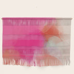 dreamy days in pink peach aquarell Wall Hanging Gallery Image 1