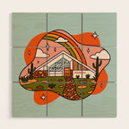 Aquarius Mid Century House Wood Wall Art Gallery Image 1