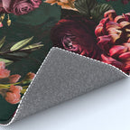 Vintage & Shabby Chic  - Fall Lush Botanical Midnight Garden Rug Gallery Image 4