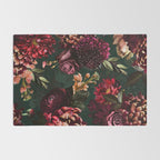 Vintage & Shabby Chic  - Fall Lush Botanical Midnight Garden Rug Gallery Image 2