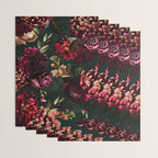 Vintage & Shabby Chic  - Fall Lush Botanical Midnight Garden Wrapping Paper Gallery Image 3