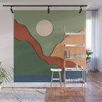 Minimal lake side view  Wall Mural Gallery Image 1