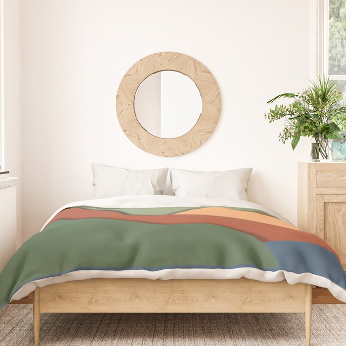 Minimal lake side view  Duvet Cover Gallery Image 3