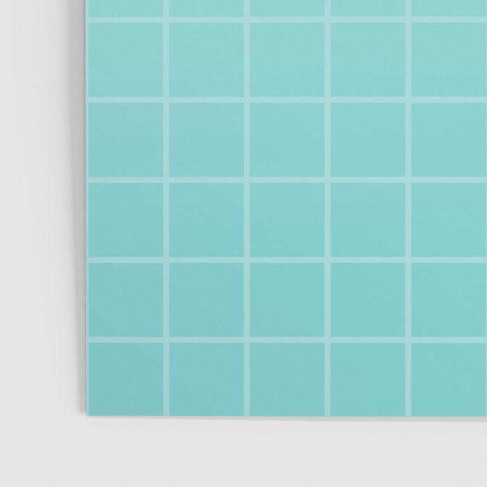 Future Grid Pattern in Aqua Teal Poster Gallery Image 3