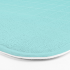 Future Grid Pattern in Aqua Teal Bath Mat Gallery Image 3