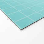 Future Grid Pattern in Aqua Teal Welcome Mat Gallery Image 2