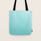 Future Grid Pattern in Aqua Teal Tote Bag Gallery Image 1