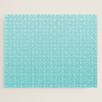 Future Grid Pattern in Aqua Teal Jigsaw Puzzle Gallery Image 1