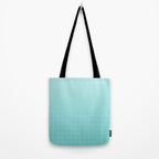 Future Grid Pattern in Aqua Teal Tote Bag Gallery Image 2