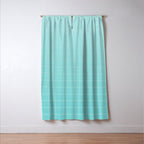 Future Grid Pattern in Aqua Teal Window Curtain Gallery Image 3