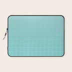 Future Grid Pattern in Aqua Teal Laptop Sleeve Gallery Image 1
