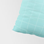 Future Grid Pattern in Aqua Teal Pillow Sham Gallery Image 4