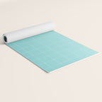 Future Grid Pattern in Aqua Teal Yoga Mat Gallery Image 2
