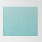 Future Grid Pattern in Aqua Teal Throw Blanket Gallery Image 2