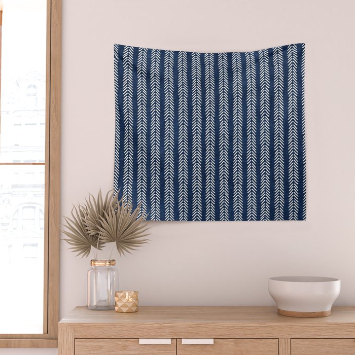 Small Navy Arrowheads Wall Tapestry Gallery Image 2