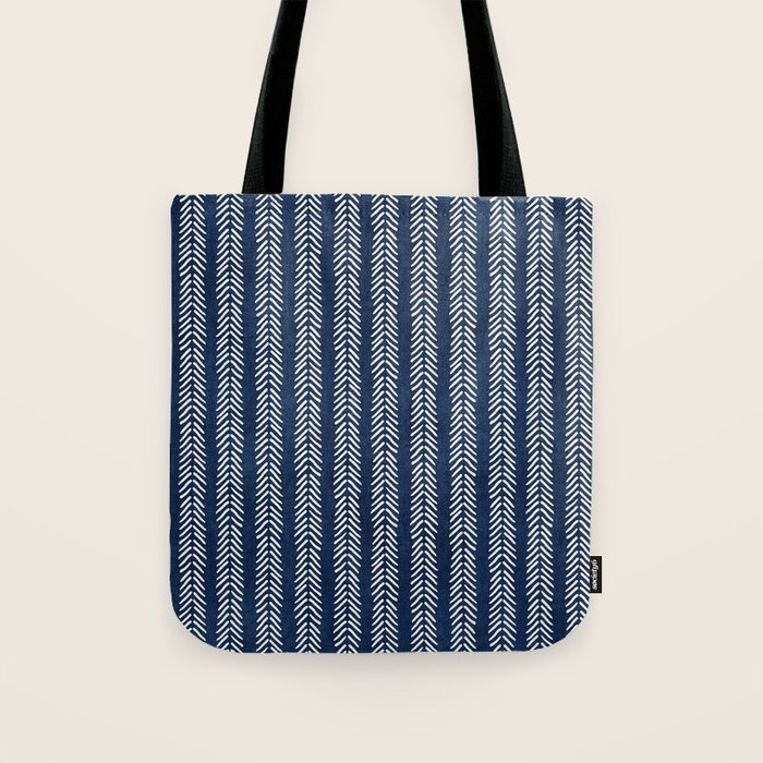 Small Navy Arrowheads Tote Bag Gallery Image 1