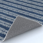 Small Navy Arrowheads Rug Gallery Image 4