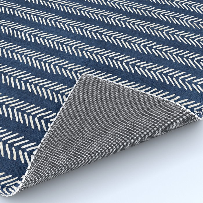 Small Navy Arrowheads Rug Gallery Image 4