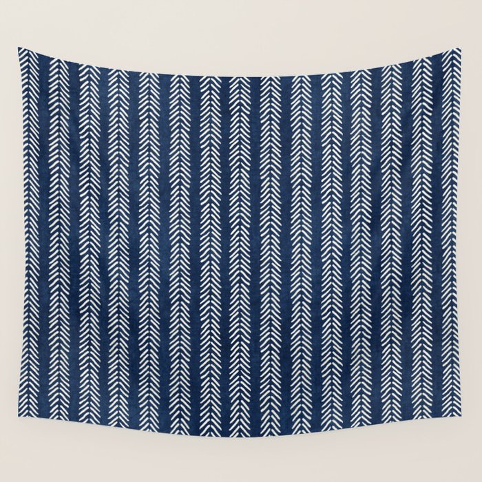 Small Navy Arrowheads Wall Tapestry Gallery Image 1
