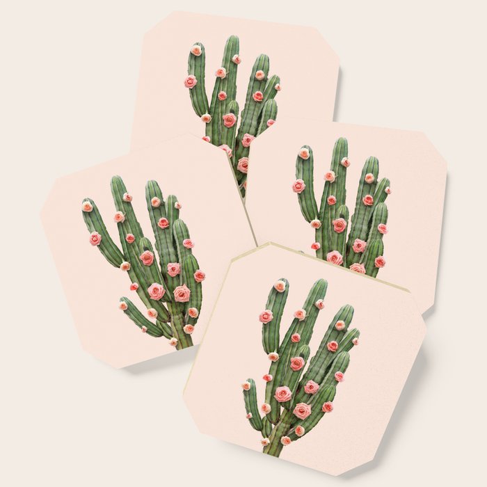 CACTUS AND ROSES Coaster Gallery Image 1