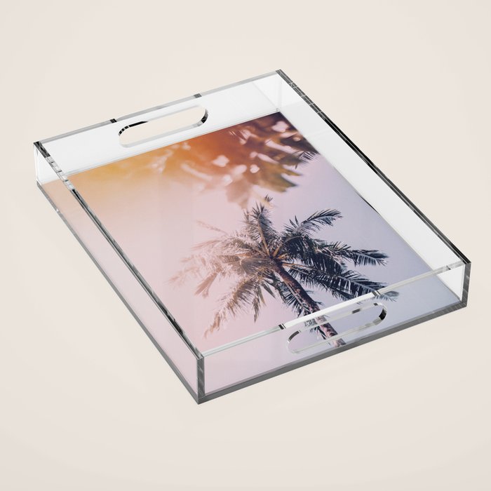 a palm tree ix Acrylic Tray Gallery Image 1