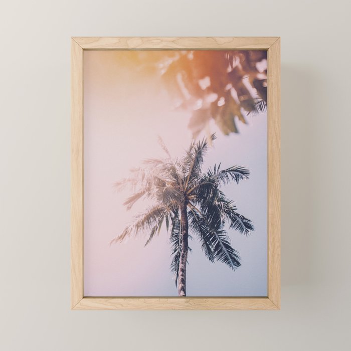 a palm tree ix Mini Art Print Gallery Image 1