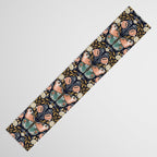 William Morris Inspired Butterfly Pattern - Midnight Garden Table Runner Gallery Image 3