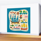 Mythical Sea Creatures - Ocean Monsters Wall Mural Gallery Image 2