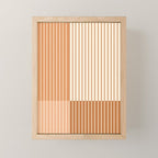 Color Block Line Abstract LXXIX Pantone Peach Fuzz Mini Art Print Gallery Image 1