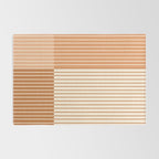 Color Block Line Abstract LXXIX Pantone Peach Fuzz Rug Gallery Image 2