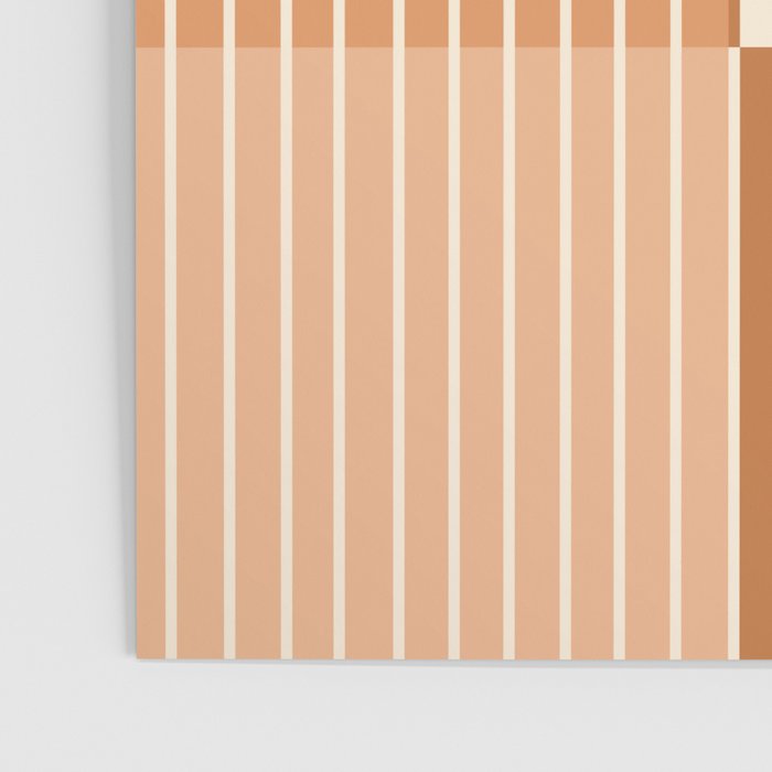 Color Block Line Abstract LXXIX Pantone Peach Fuzz Poster Gallery Image 3