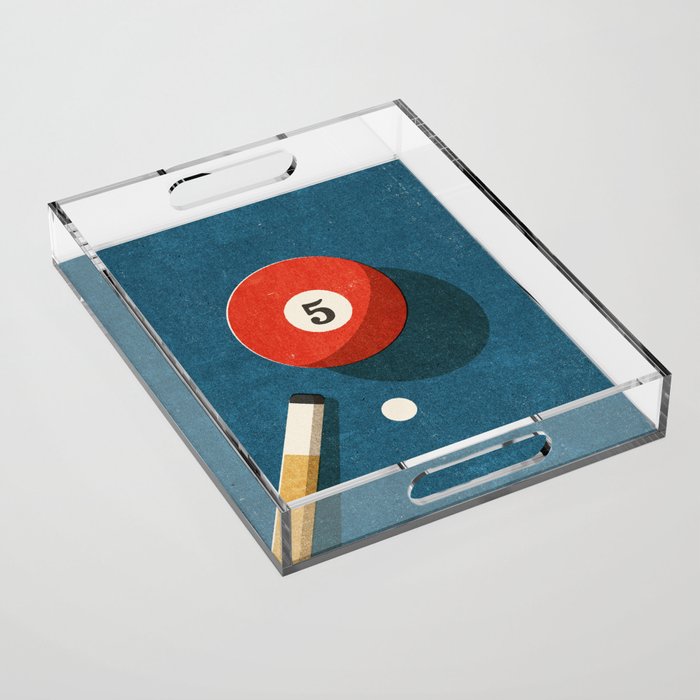 BILLIARDS / Ball 5 Acrylic Tray Gallery Image 1