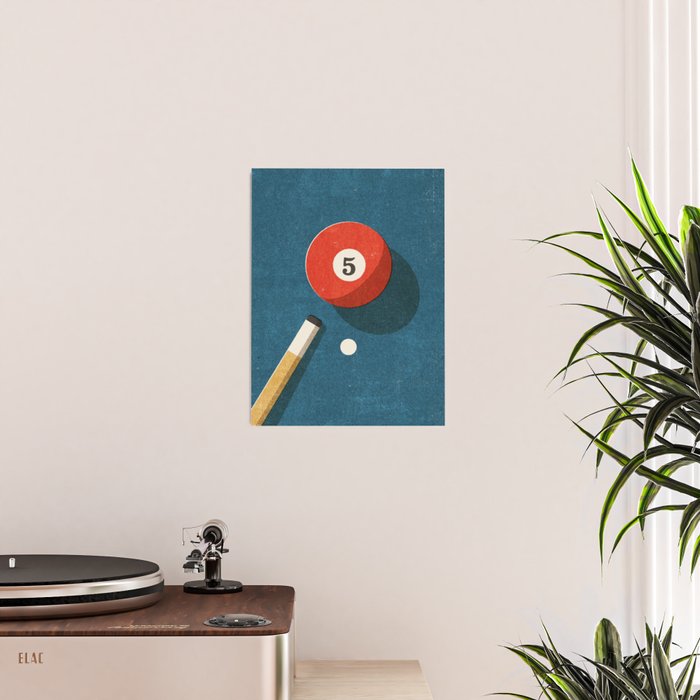 BILLIARDS / Ball 5 Poster Gallery Image 2