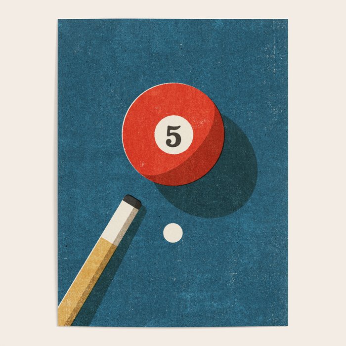 BILLIARDS / Ball 5 Poster Gallery Image 4