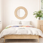 nashville skyline artistic Duvet Cover Gallery Image 3