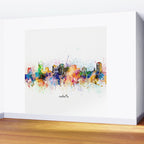 nashville skyline artistic Wall Mural Gallery Image 2
