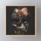 FLORAL SKULL Mini Art Print Gallery Image 1