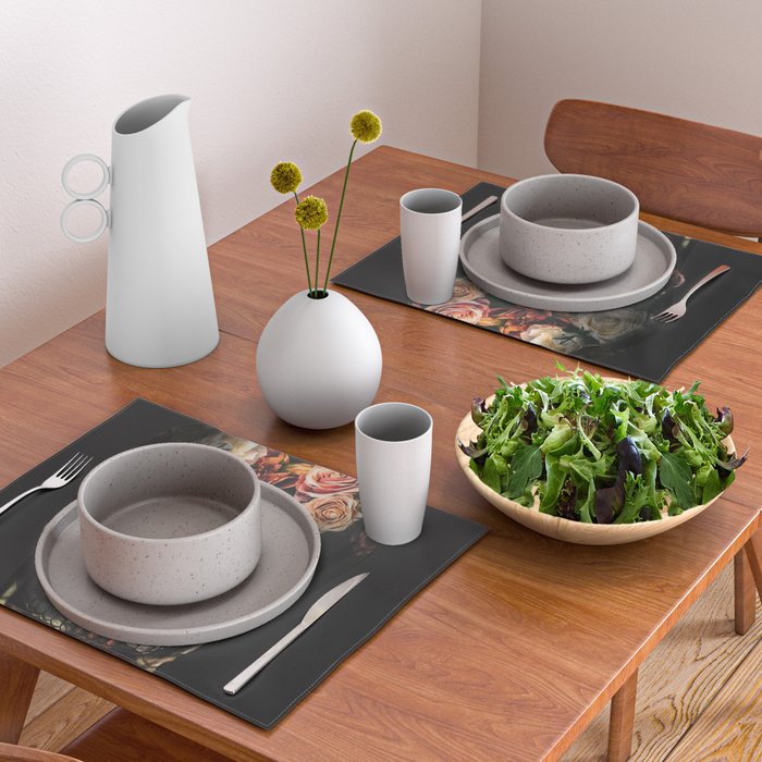 FLORAL SKULL Placemat Gallery Image 2