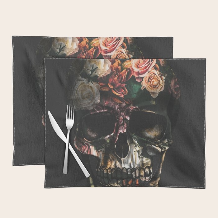 FLORAL SKULL Placemat Gallery Image 1