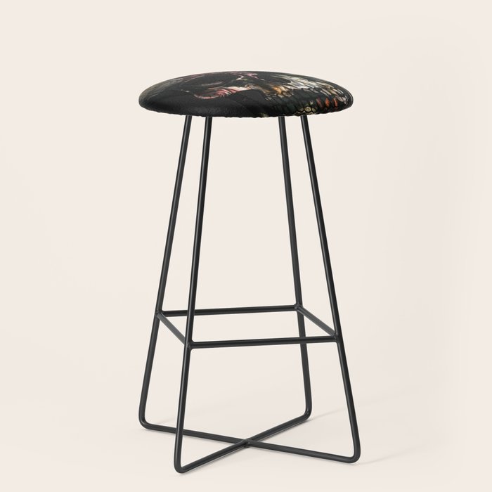 FLORAL SKULL Stool Gallery Image 1