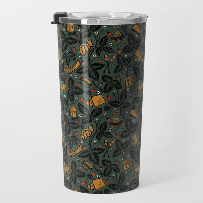 Summer Camping - Forest Green Travel Mug Gallery Image 3