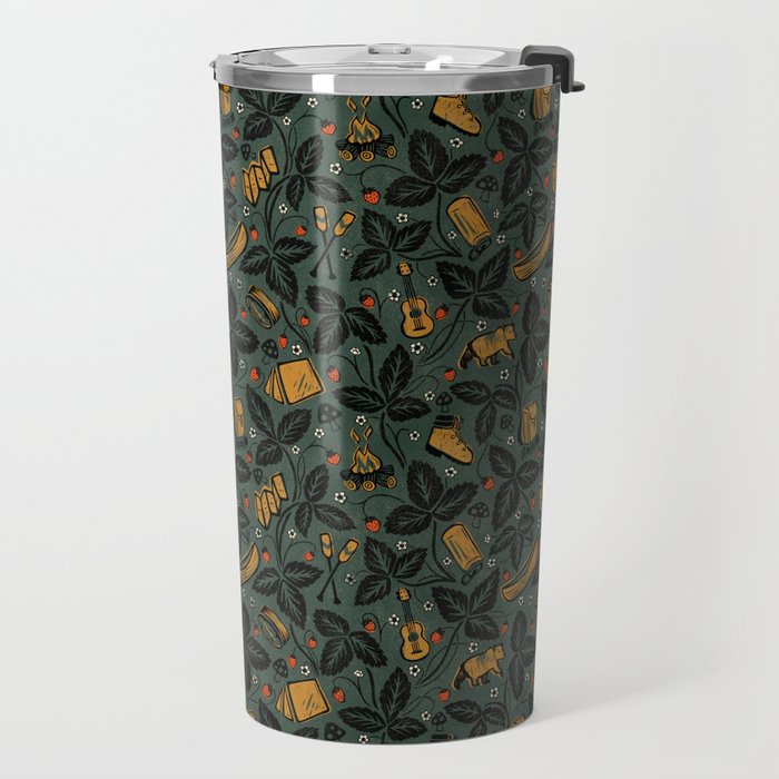 Summer Camping - Forest Green Travel Mug Gallery Image 2