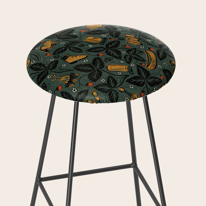 Summer Camping - Forest Green Stool Gallery Image 2
