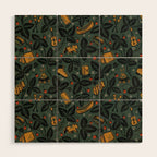 Summer Camping - Forest Green Wood Wall Art Gallery Image 1